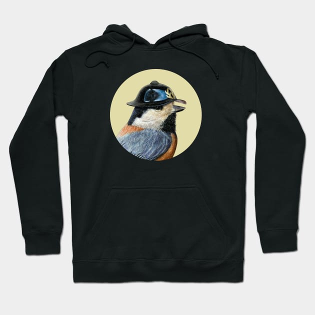 Varied tit Hoodie by Mikhail Vedernikov